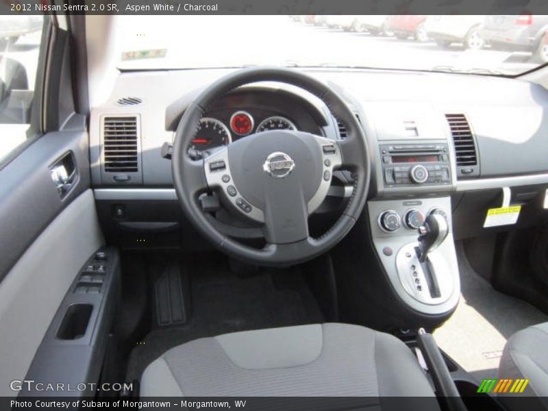Aspen White / Charcoal 2012 Nissan Sentra 2.0 SR