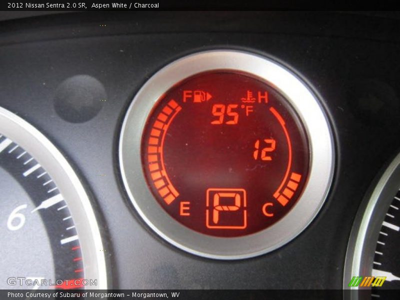 Aspen White / Charcoal 2012 Nissan Sentra 2.0 SR