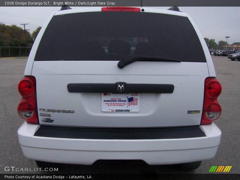 Bright White / Dark/Light Slate Gray 2008 Dodge Durango SLT