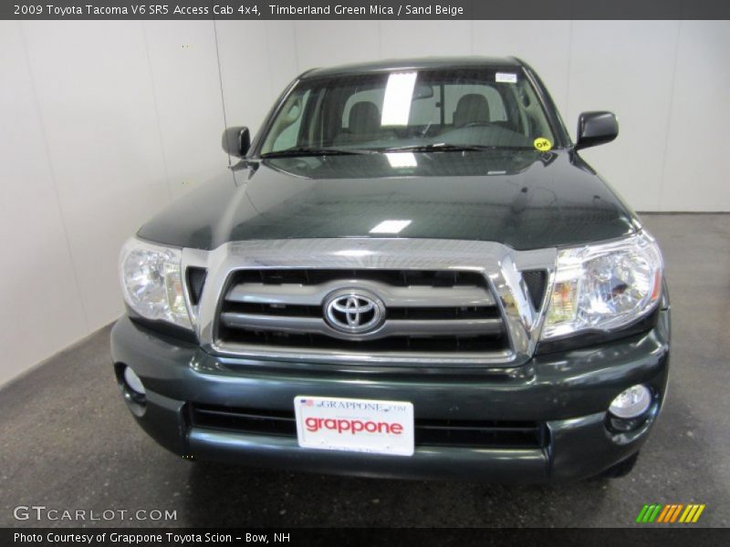 Timberland Green Mica / Sand Beige 2009 Toyota Tacoma V6 SR5 Access Cab 4x4