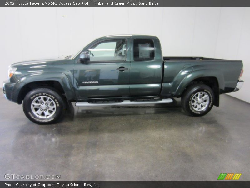  2009 Tacoma V6 SR5 Access Cab 4x4 Timberland Green Mica