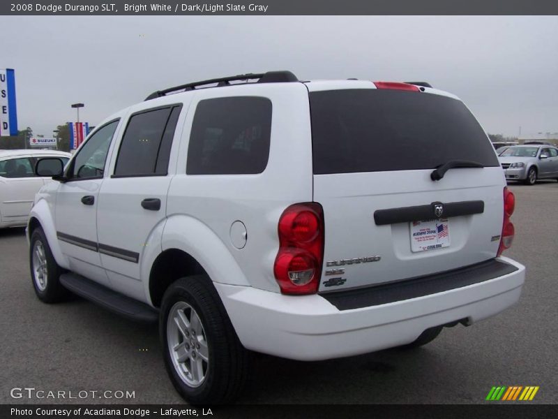 Bright White / Dark/Light Slate Gray 2008 Dodge Durango SLT