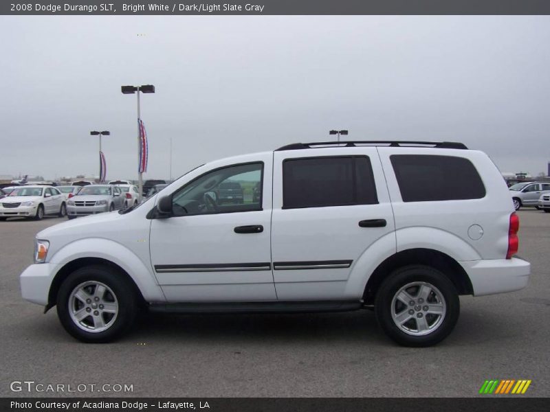 Bright White / Dark/Light Slate Gray 2008 Dodge Durango SLT