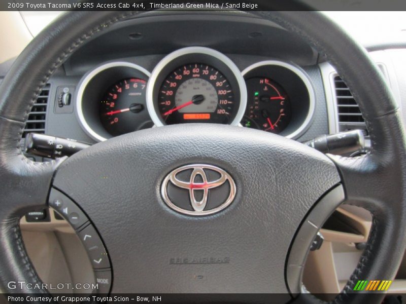 Timberland Green Mica / Sand Beige 2009 Toyota Tacoma V6 SR5 Access Cab 4x4