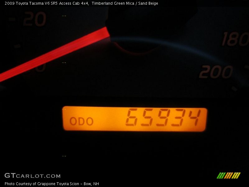 Timberland Green Mica / Sand Beige 2009 Toyota Tacoma V6 SR5 Access Cab 4x4