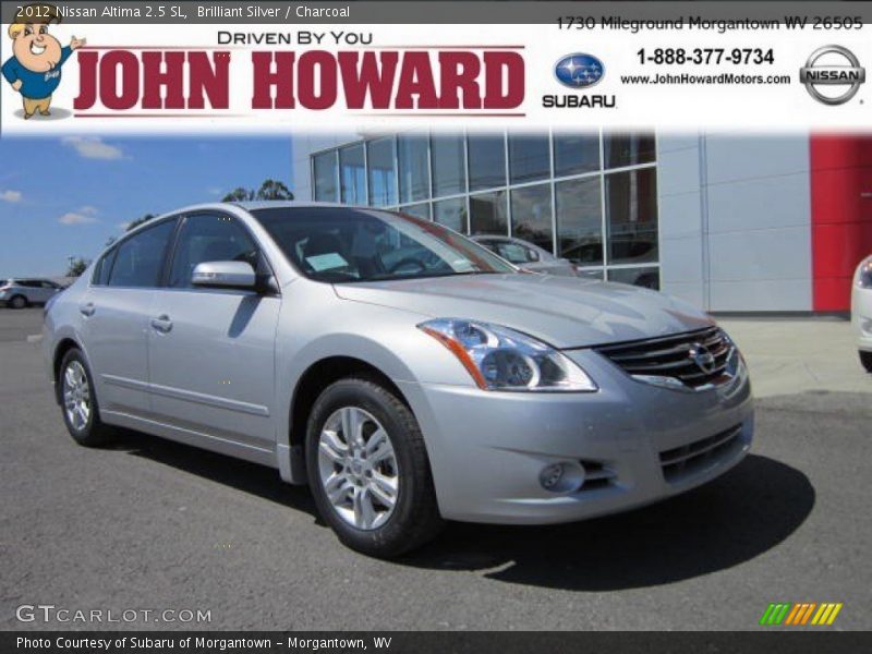 Brilliant Silver / Charcoal 2012 Nissan Altima 2.5 SL