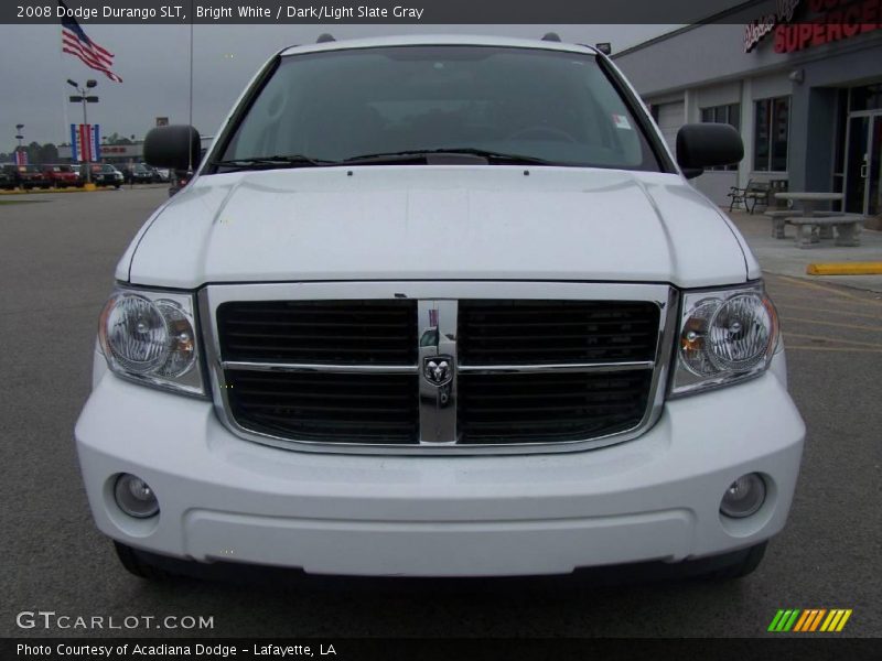 Bright White / Dark/Light Slate Gray 2008 Dodge Durango SLT
