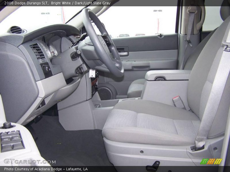 Bright White / Dark/Light Slate Gray 2008 Dodge Durango SLT