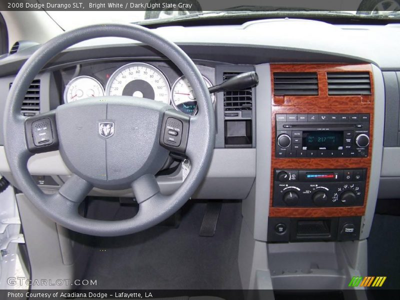Bright White / Dark/Light Slate Gray 2008 Dodge Durango SLT