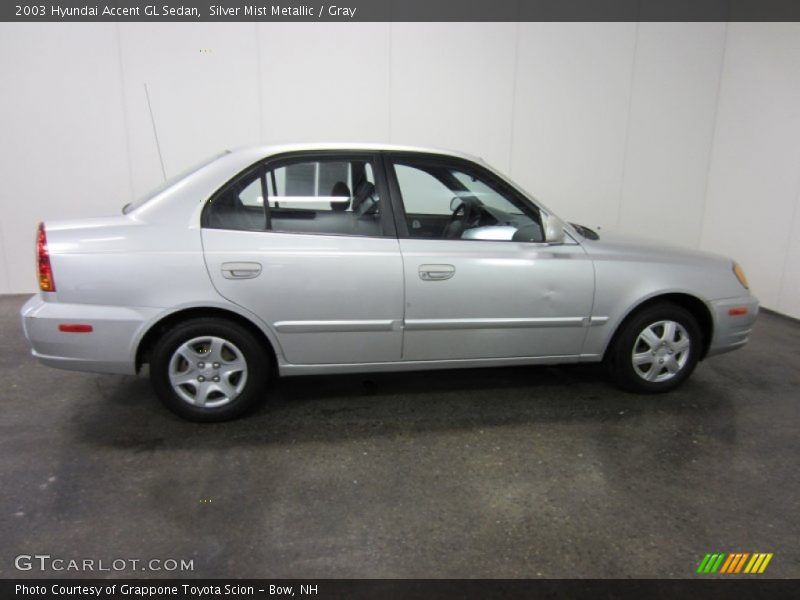 Silver Mist Metallic / Gray 2003 Hyundai Accent GL Sedan