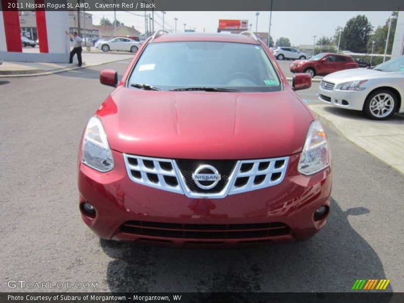 Cayenne Red / Black 2011 Nissan Rogue SL AWD