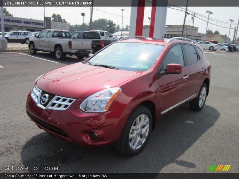 Cayenne Red / Black 2011 Nissan Rogue SL AWD