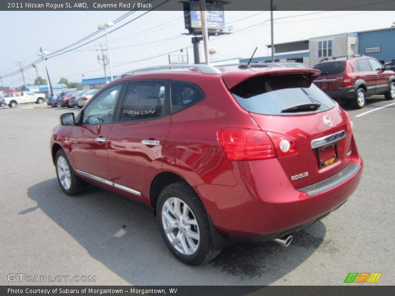 Cayenne Red / Black 2011 Nissan Rogue SL AWD