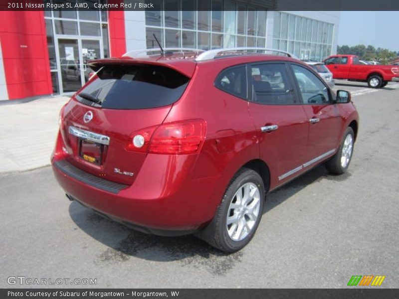 Cayenne Red / Black 2011 Nissan Rogue SL AWD