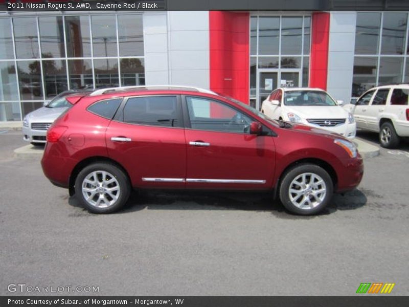 Cayenne Red / Black 2011 Nissan Rogue SL AWD
