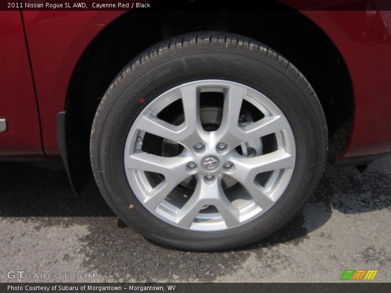 Cayenne Red / Black 2011 Nissan Rogue SL AWD