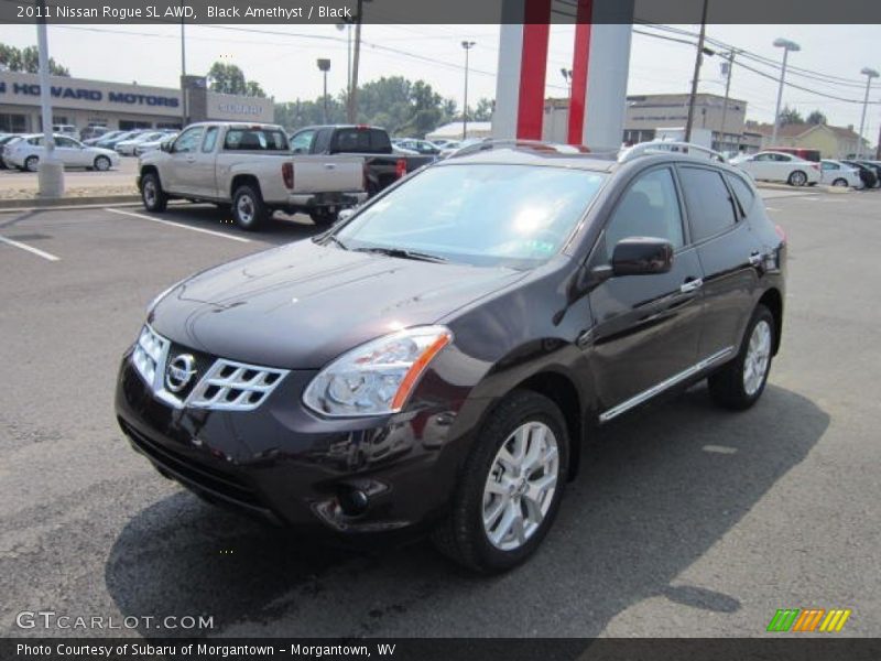 Black Amethyst / Black 2011 Nissan Rogue SL AWD
