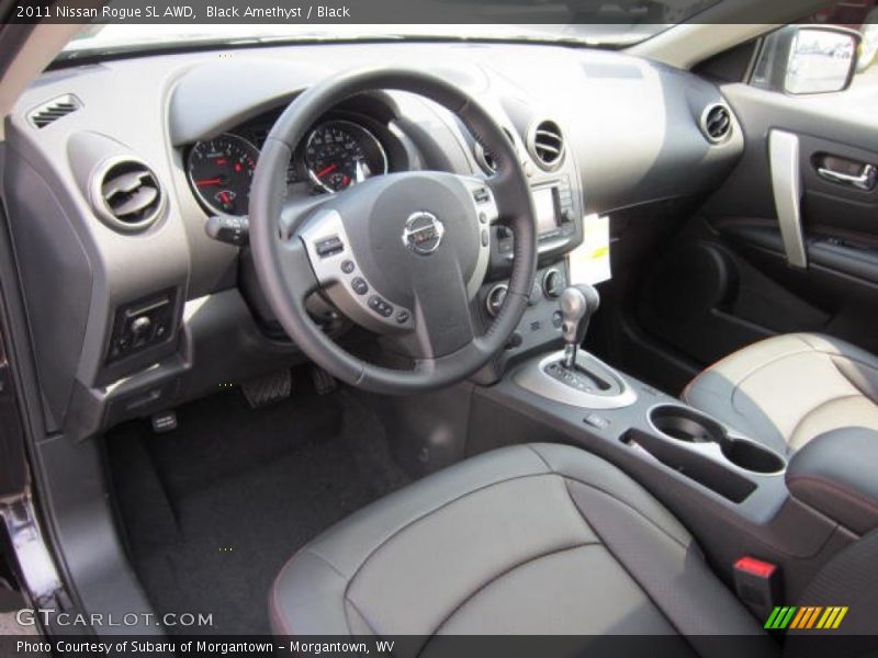 Black Amethyst / Black 2011 Nissan Rogue SL AWD
