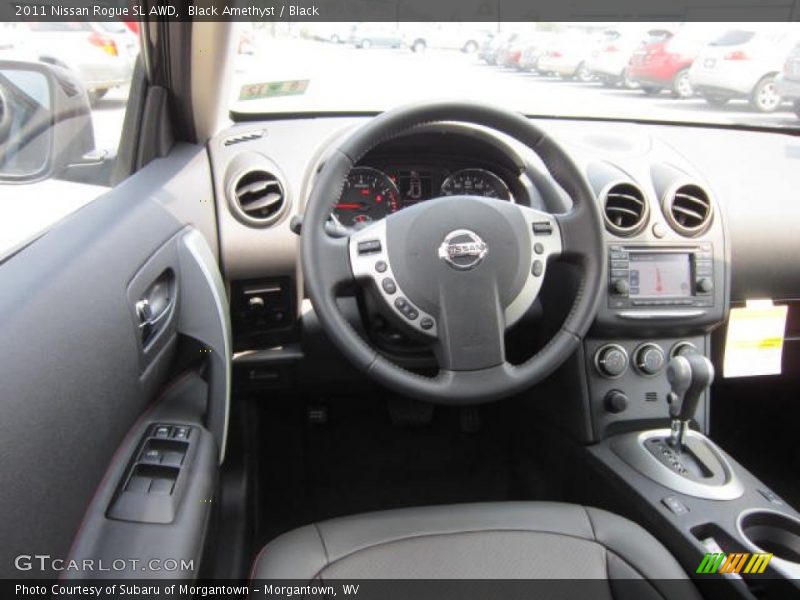 Black Amethyst / Black 2011 Nissan Rogue SL AWD