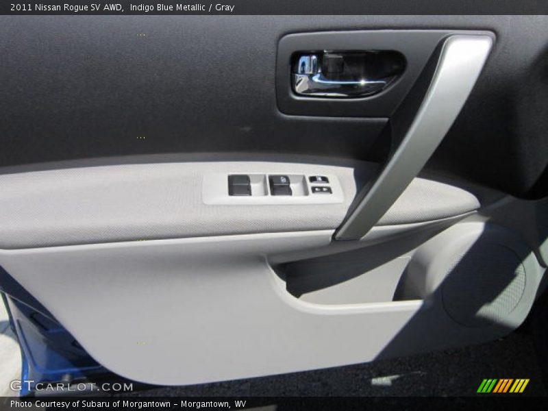 Indigo Blue Metallic / Gray 2011 Nissan Rogue SV AWD
