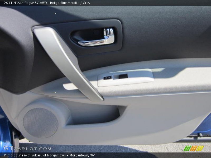 Indigo Blue Metallic / Gray 2011 Nissan Rogue SV AWD