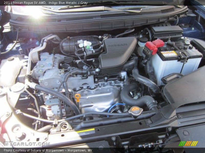 Indigo Blue Metallic / Gray 2011 Nissan Rogue SV AWD