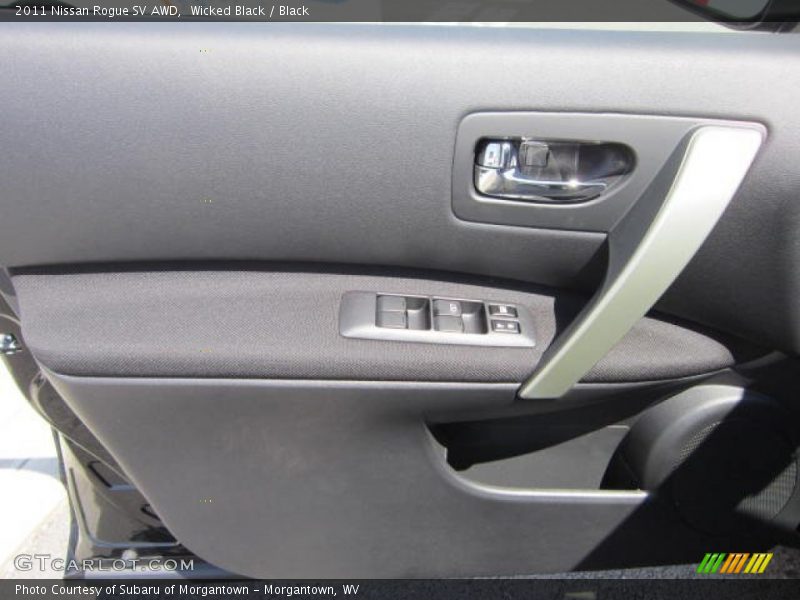 Wicked Black / Black 2011 Nissan Rogue SV AWD