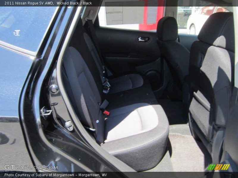 Wicked Black / Black 2011 Nissan Rogue SV AWD