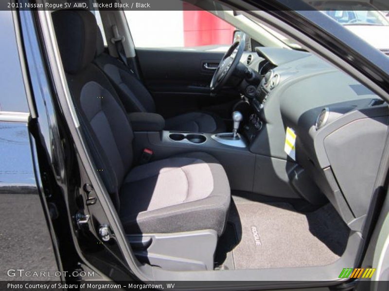 Wicked Black / Black 2011 Nissan Rogue SV AWD