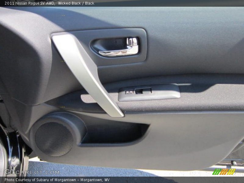 Wicked Black / Black 2011 Nissan Rogue SV AWD