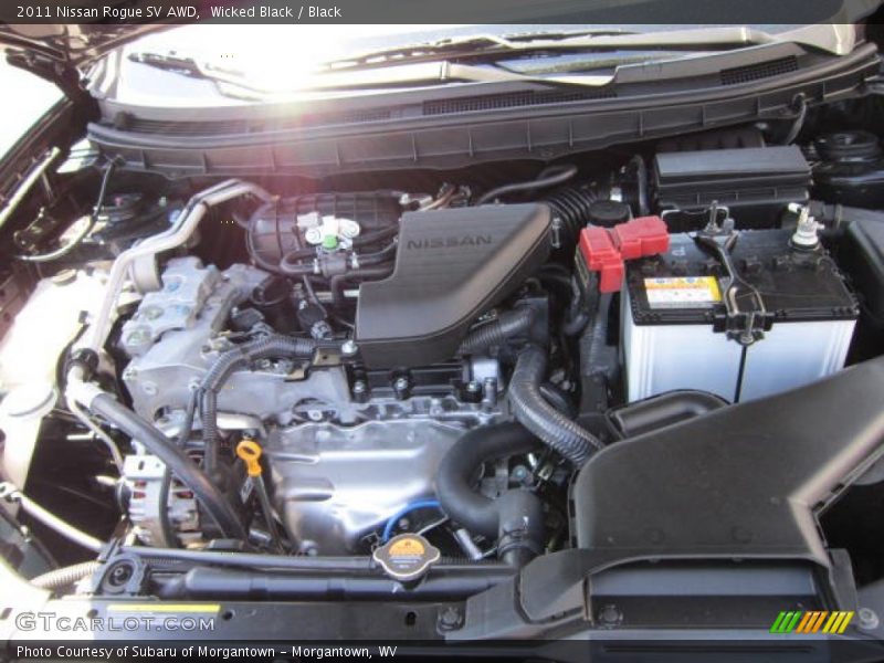 Wicked Black / Black 2011 Nissan Rogue SV AWD