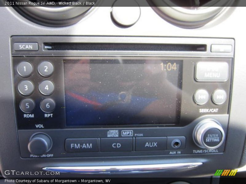 Wicked Black / Black 2011 Nissan Rogue SV AWD