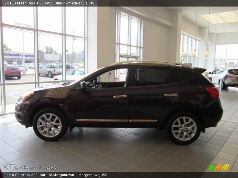 Black Amethyst / Gray 2011 Nissan Rogue SL AWD
