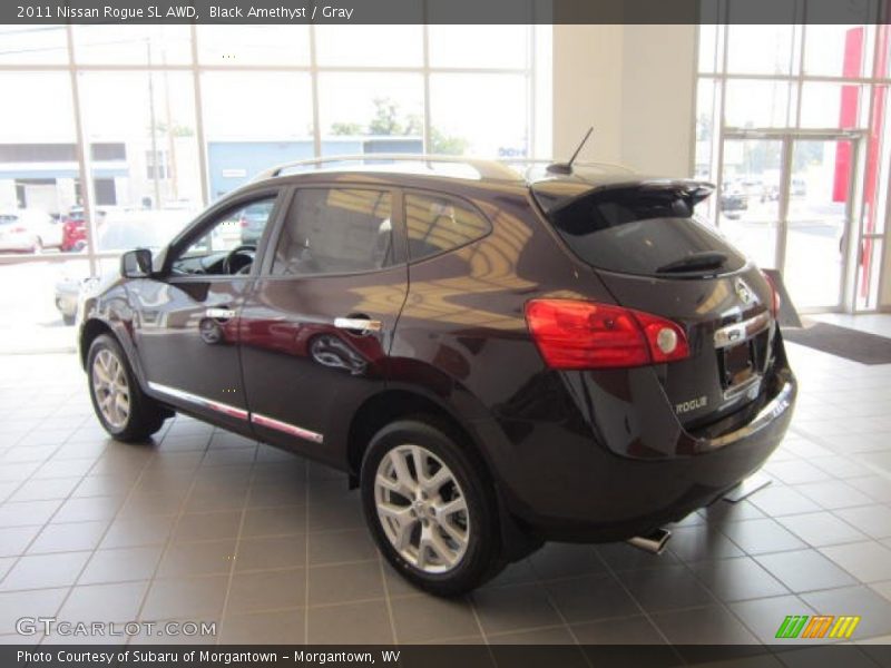 Black Amethyst / Gray 2011 Nissan Rogue SL AWD