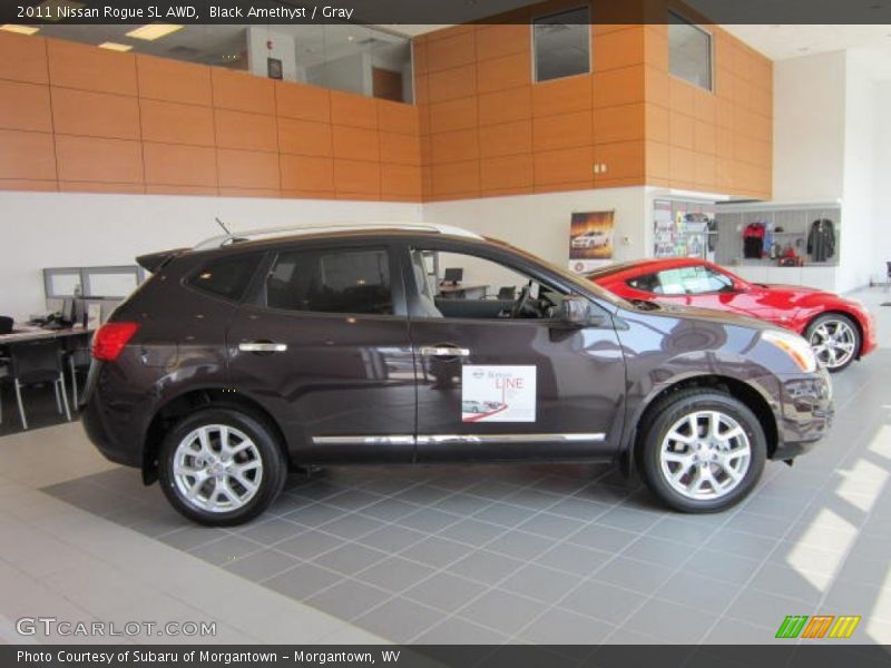 Black Amethyst / Gray 2011 Nissan Rogue SL AWD