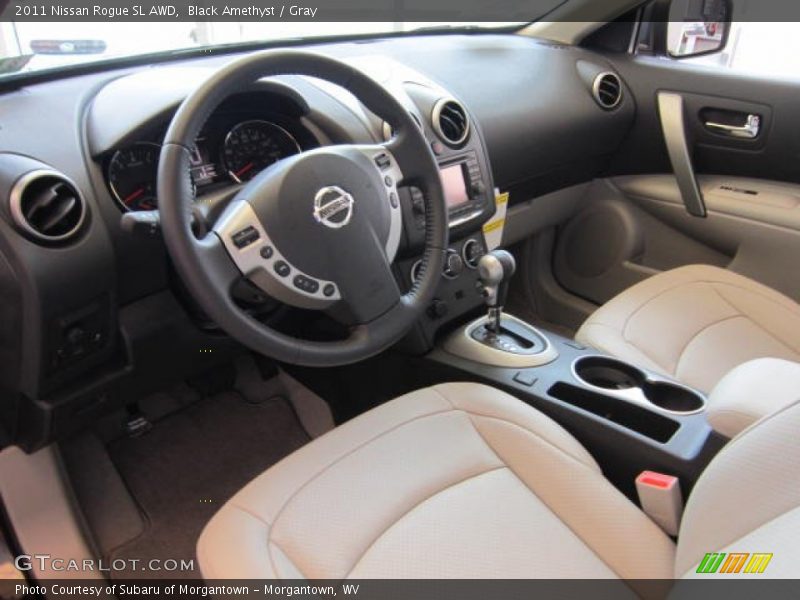 Black Amethyst / Gray 2011 Nissan Rogue SL AWD