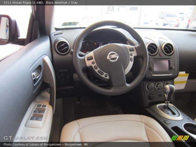 Black Amethyst / Gray 2011 Nissan Rogue SL AWD