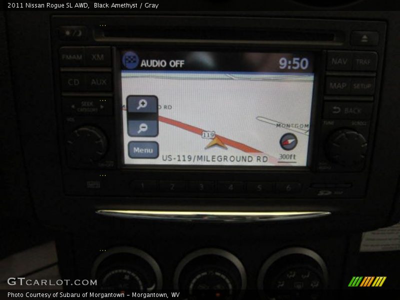Black Amethyst / Gray 2011 Nissan Rogue SL AWD