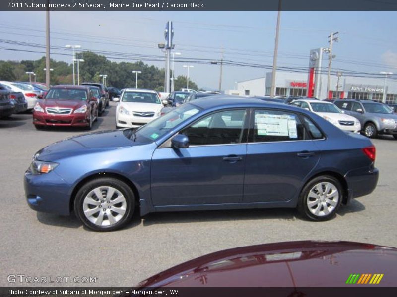 Marine Blue Pearl / Carbon Black 2011 Subaru Impreza 2.5i Sedan