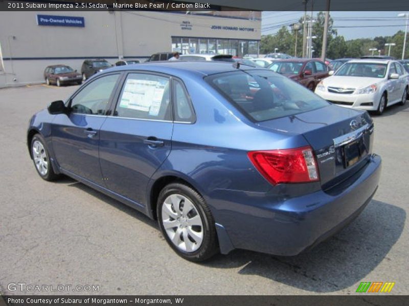 Marine Blue Pearl / Carbon Black 2011 Subaru Impreza 2.5i Sedan