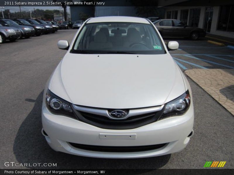 Satin White Pearl / Ivory 2011 Subaru Impreza 2.5i Sedan