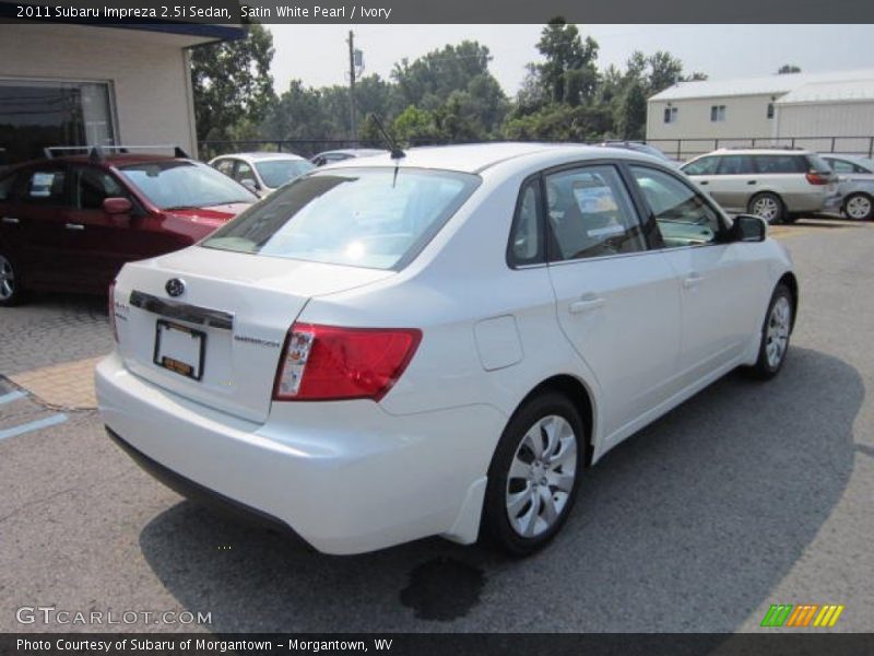 Satin White Pearl / Ivory 2011 Subaru Impreza 2.5i Sedan