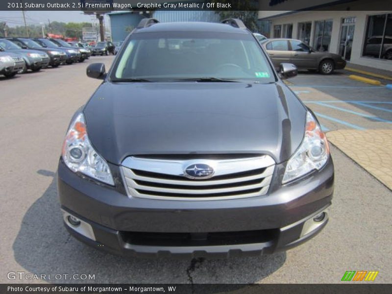 Graphite Gray Metallic / Off Black 2011 Subaru Outback 2.5i Premium Wagon