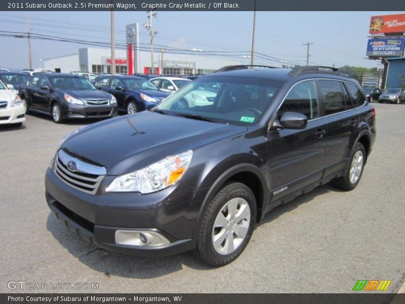 Graphite Gray Metallic / Off Black 2011 Subaru Outback 2.5i Premium Wagon