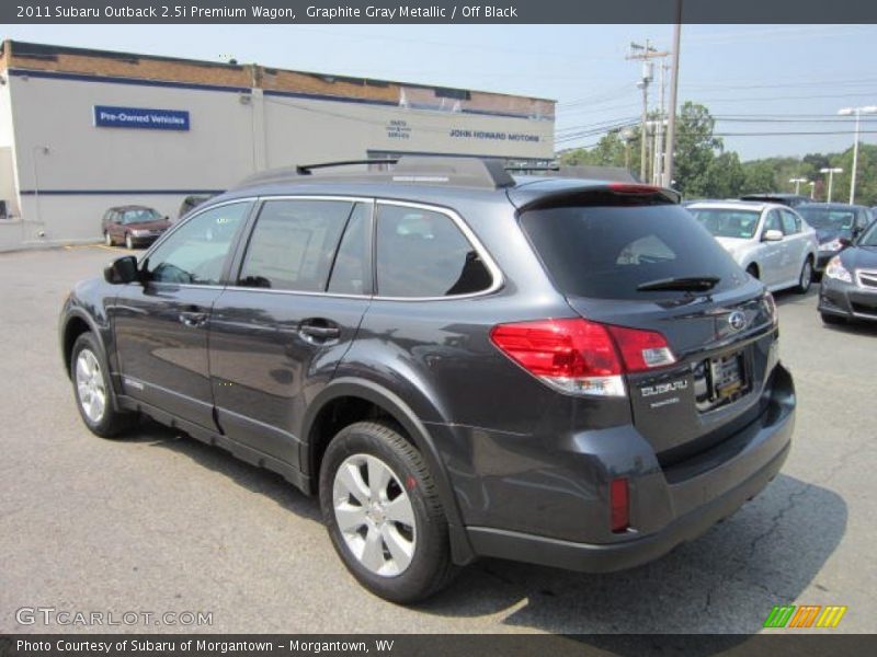 Graphite Gray Metallic / Off Black 2011 Subaru Outback 2.5i Premium Wagon