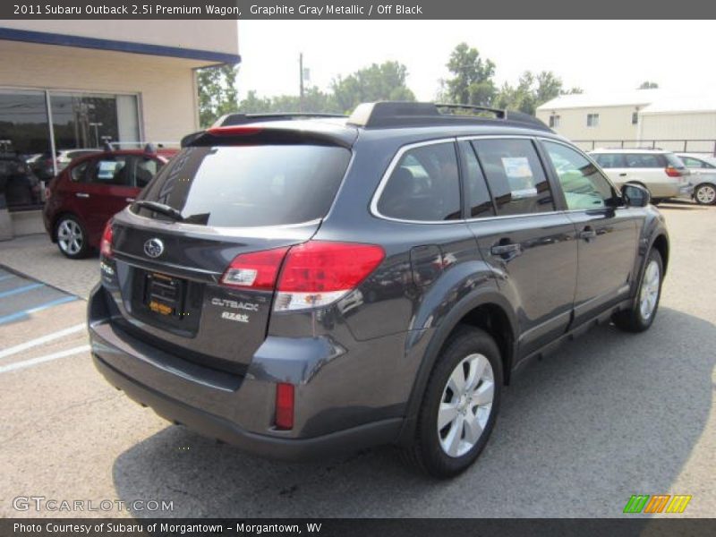 Graphite Gray Metallic / Off Black 2011 Subaru Outback 2.5i Premium Wagon