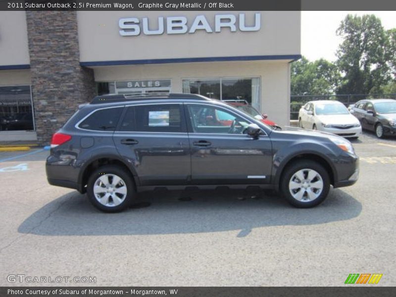 Graphite Gray Metallic / Off Black 2011 Subaru Outback 2.5i Premium Wagon