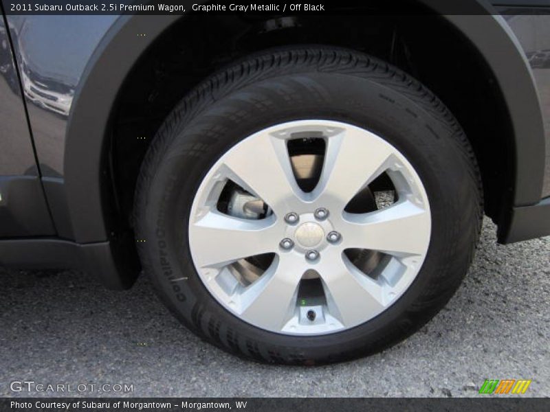 Graphite Gray Metallic / Off Black 2011 Subaru Outback 2.5i Premium Wagon