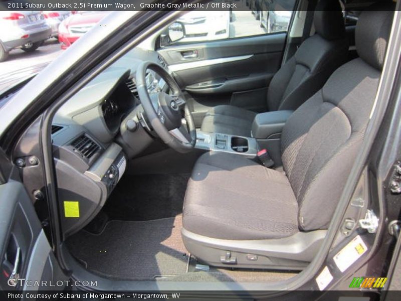 Graphite Gray Metallic / Off Black 2011 Subaru Outback 2.5i Premium Wagon