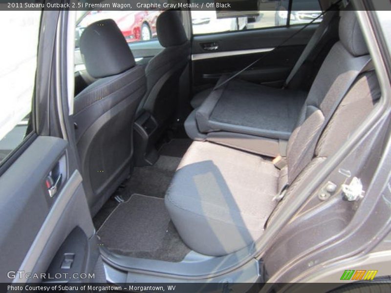 Graphite Gray Metallic / Off Black 2011 Subaru Outback 2.5i Premium Wagon
